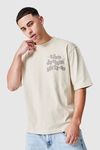 Dream Is Free 2.0 Tee - Earth Taupe