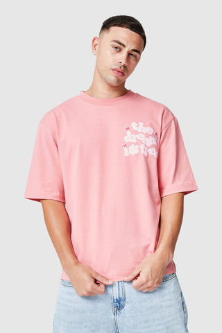 Dream Is Free 2.0 Tee - Coral