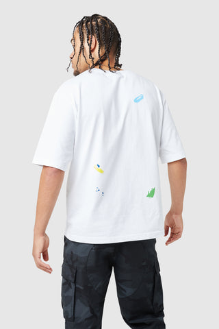 Dreamers Paint Tee - White