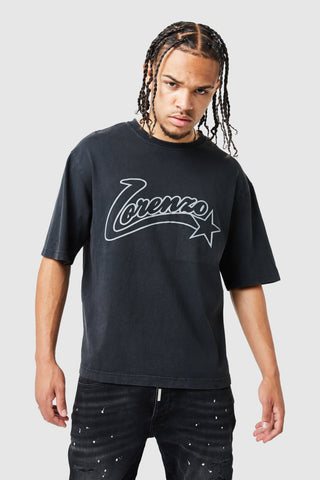 All Star Tee - Acid Wash Black