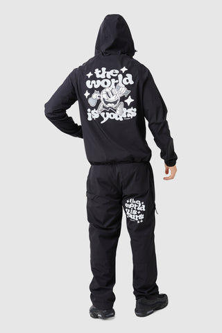 World Is Yours Shell Tracksuit - Black