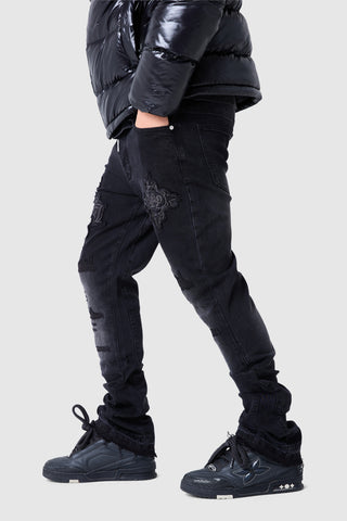 Icon Patch Jean - Black
