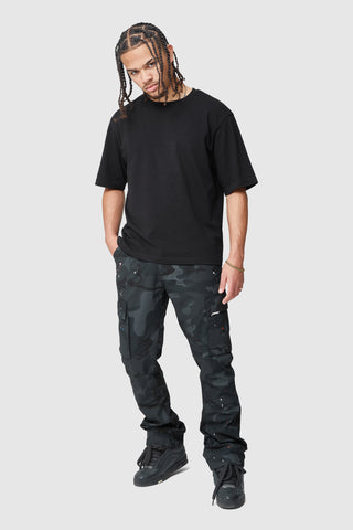 General Cargo Flare Pant - Black Camo