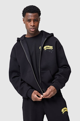 Dream Acdmy Zip Hood - Black/Yellow/Red