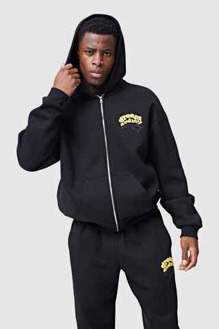 Dream Acdmy Zip Tracksuit - Black/Yellow/Red