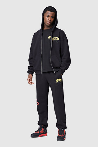 Dream Acdmy Zip Tracksuit - Black/Yellow/Red