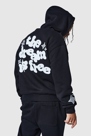 Dream Is Free 2.0 Zip Hood - Black