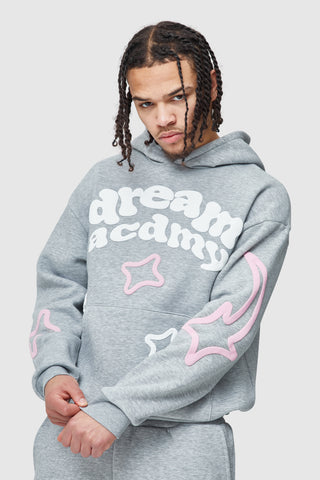 Dream Acdmy Hood Twinset - Grey Marl
