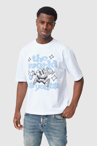 World Is Yours Tee - White