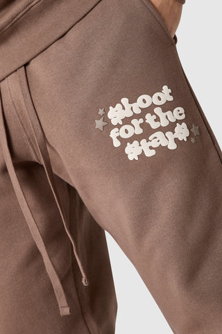 Shoot For The Stars Jogger - Earthy Brown