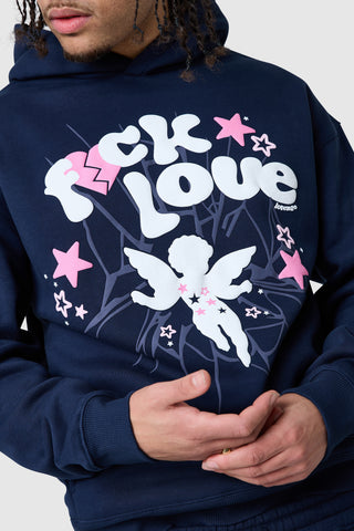 Fxck Love Hood - Navy Night
