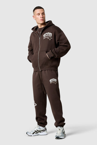 Dream Acdmy Zip Hood Tracksuit- Rich Brown