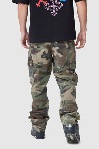 General Distress Cargo Pant - Camo